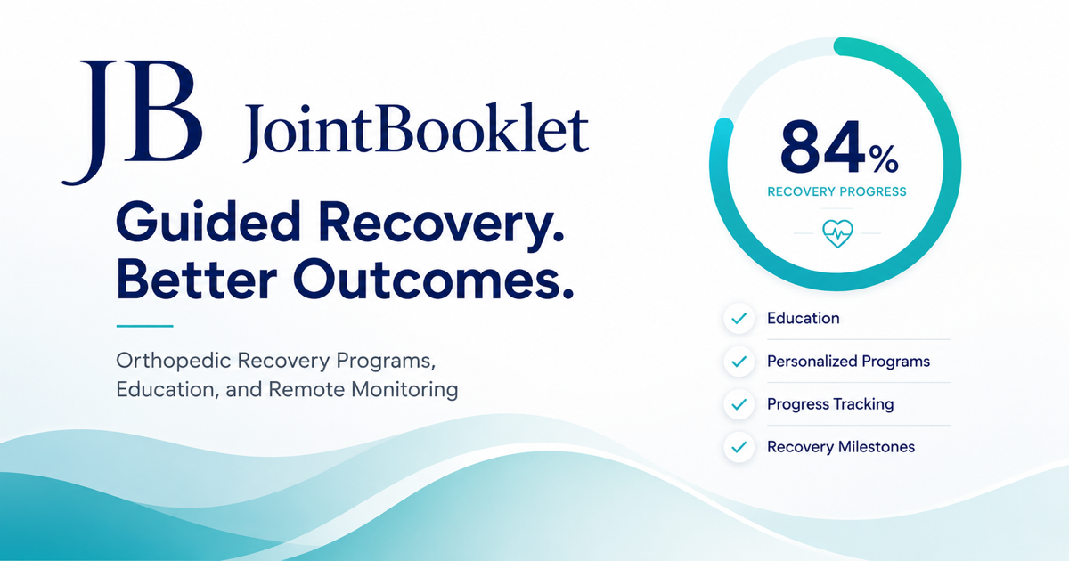 JointBooklet | Personalized Orthopedic Recovery